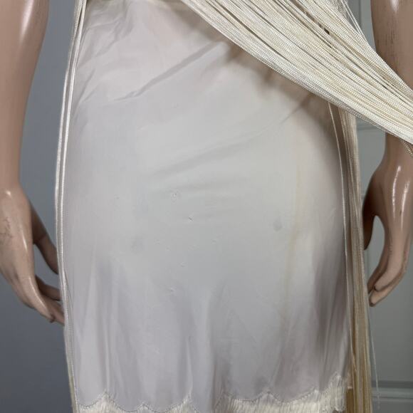 Vintage 70s 80s Women's Dress Flapper Fringe Sequin Party Evening H3-10 - Picture 8 of 8